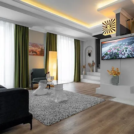 アパート Luxury 1br Duplex With Terrace & Office In Tomtom イスタンブール
